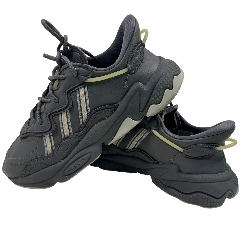 Adidas Ozweego Women Sneakers Gray Leather Adiprene Shoes Size US 6.5 - Picture 1 of 12